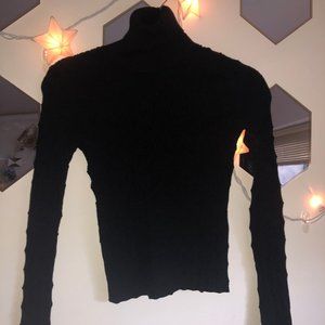 Zara Black Knitted Turtle Neck